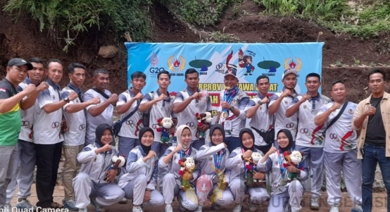 Arung Jeram Kabupaten Bekasi Sukses Raih Medali Emas Porprov Di Laga